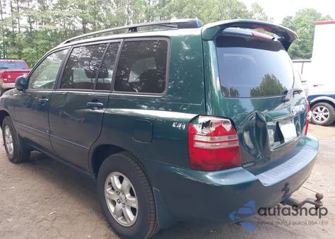 2003 Toyota Highlander V6 z USA, uszkodzony, nr VIN JTEGF21A230086458